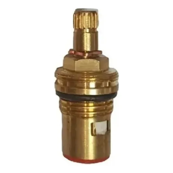 Reparo Cartucho Cerâmico M22 1/4 Volta Direito 16 Estrias Acabamento Brilhante Cor Dourado Foto 1