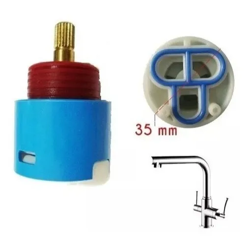 Reparo Cartucho Monocomando Monomix Lorenzetti L60 T-222 Acabamento Fosco Cor Azul Foto 1