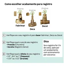 Reparo Registro Pressão Chuveiro Fabrimar 1/4 Volta Blukit Foto mini 4