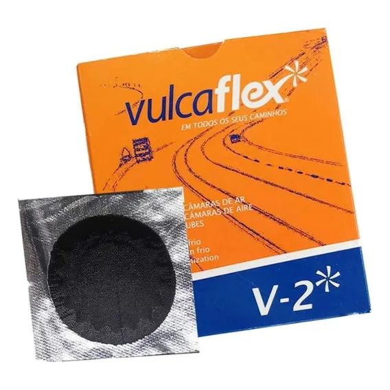 Reparo Remendo R02 Black Vulcaflex V-2 50mm Foto 1