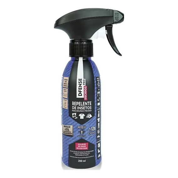 Repelente D-fense Pro Tecido 250ml 12h - Haxea Foto 1
