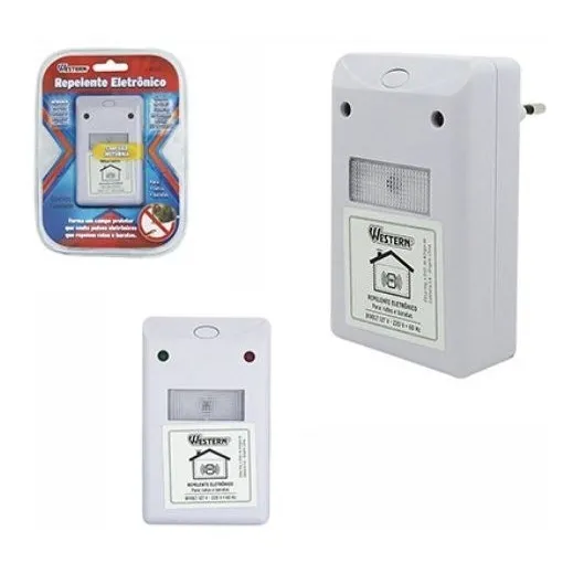 Repelente Eletr么nico Para Ratos Baratas Bivolt Western Rep-1 Foto 1