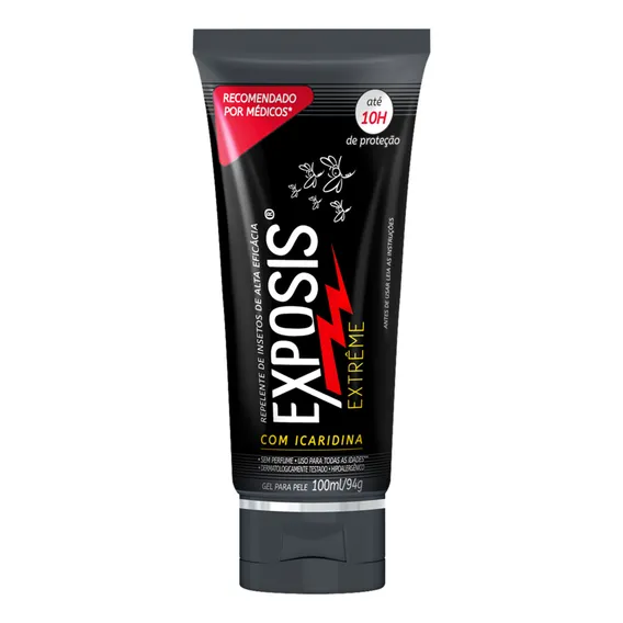 Repelente Exposis Extreme Repelente Icaridina Proteção por Até 10h Gel 100ml Foto 1