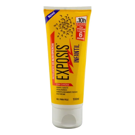Repelente Infantil Gel sem Perfume Exposis Bisnaga 100ml Foto 1