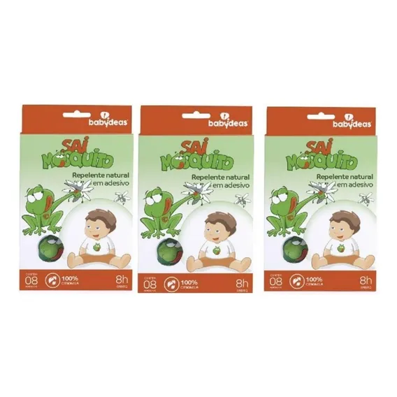Repelente Natural Sai Mosquito Adesivo Contra Insetos Kit 3 Foto 1