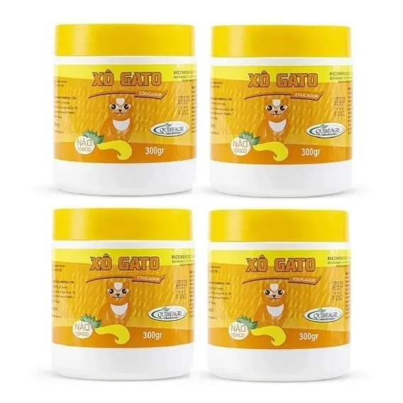Repelente P/ Gatos Ed. Afasta Espanta Xo Gato 300g Kit C/ 4 Foto 1