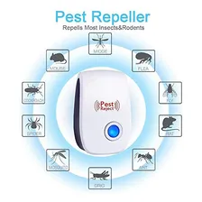 Repelente Ultrassônico de Pragas, Repelente Eletrônico de Insetos e Roedores, Repelente para Mosquitos, Ratos, Insetos, Baratas, Aranhas e Formigas (6 Peças) Foto mini 4
