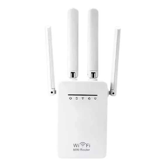 Repetidor De Sinal Wi-fi Amplificador De Sinal Com 4 Antenas Foto 1