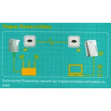 Repetidor Sinal Wi-fi Power Line Tp Link Kit Rede Elétrica Foto mini 4