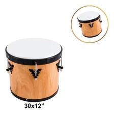 Repique Samba E Pagode Music 30x12 Madeira Pele Leitosa Foto mini  2