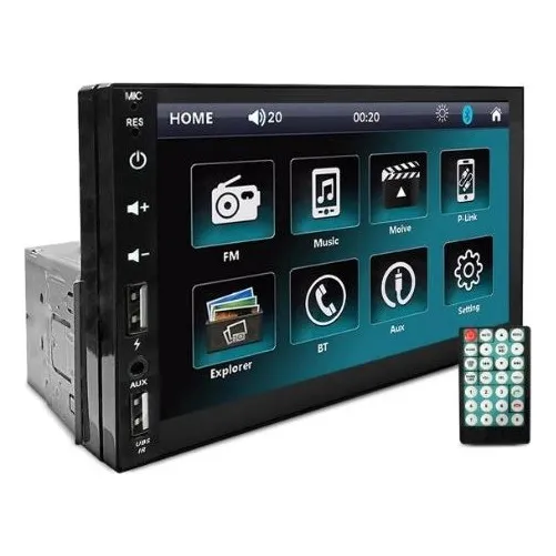 Reprodutor De Vídeo 7 Pol. 1 Din - Jr8 Jt30mp57510 Foto 1