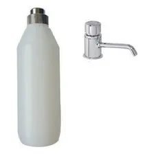 Reservat贸rio Garrafa Saboneteira Deca Dispensador Sabonete L Cor Branco Foto mini 1