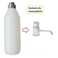 Reservat贸rio Garrafa Saboneteira Deca Dispensador Sabonete L Cor Branco Foto mini 3