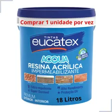 Resina Acrílica Base Água Incolor Brilhante 18l Eucatex Foto mini 1