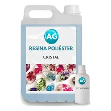 Resina Ag Cristal Poliéster 2,5kg C/ Catalisador Foto mini 1