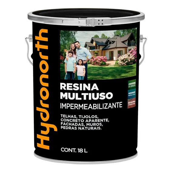 Resina Multiuso Incolor 18l Base Solvent Piso Pedra Telhado Foto 1
