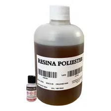 Resina Poliester Ortoftálica P/ Laminação C Catalisador 500g Cor Caramelo Foto mini 1