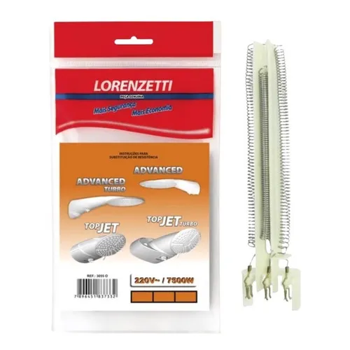 Resistência Ducha Advanced E Top Jet 7500w 220v Lorenzetti Cor Bege Foto 1