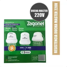 Resistência Ducha Master Banho Master Luxo Zagonel 220v 7500w Foto mini  2