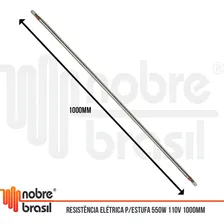 Resistência Elétrica Inox 500w 127v 100 Cm Estufa De Salgado Foto mini  2