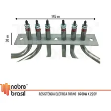 Resistencia Eletrica P/ Forno - Gastromaq Ftte 8.700w/220 Foto mini 3