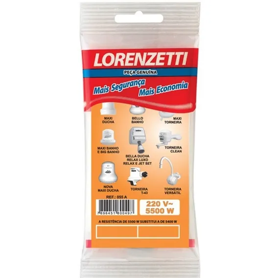 Resistência Lorenzetti Maxi Ducha 220v 5500w 055-a Cor Branco Foto 1