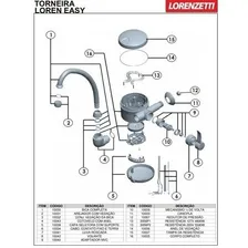 Resistência Lorenzetti Torneira Loren Easy 127v 4800w 3056p1 Cor Prata Foto mini 4