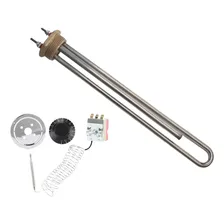 Resistência P/ Boiler 3500w 220v + Termostato 30a120 Foto  mini 1