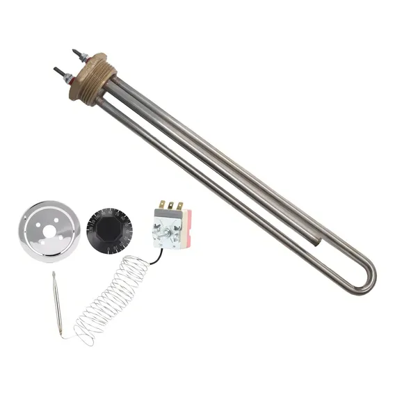 Resistência P/ Boiler 3500w 220v + Termostato 30a120 Foto 1