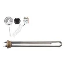 Resistência P/ Boiler 3500w 220v + Termostato 30a120 Foto mini  2