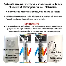 Resistencia Pratimix Ducha Top Jet / Advanced 220v 7500w Acabamento Branco Foto mini  3
