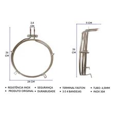 Resistencia Tubular Forno Tita 2700w 220v Foto mini 2