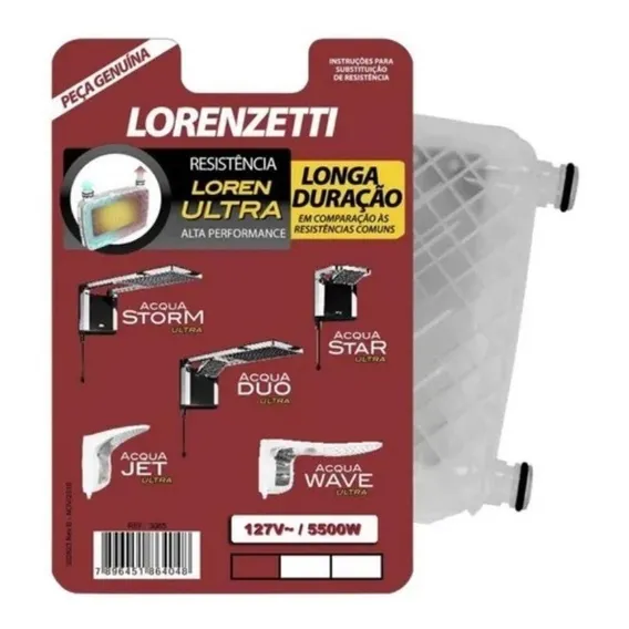 ResistĂȘncia Chuveiro Ducha Acqua Duo Ultra 127v 5500w Foto 1