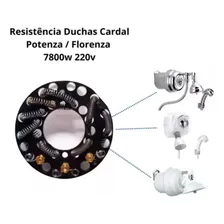 Resistência duchas Cardal Potenza Florenza 7800w 220v cor padrão Foto mini 4