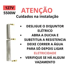ResistĂȘncia Duo Shower Ducha Chuveiro Lorenzetti 127v 5500w Acabamento Cromado Foto mini 4