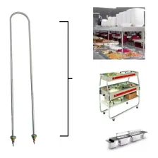 ResistĂȘncia ElĂ©trica 2000w 220v P Marmiteiro E Carro TĂ©rmico Cor Aço Inox Foto mini 3