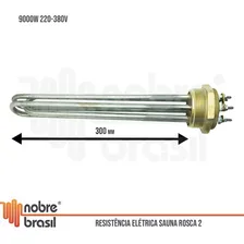 ResistĂȘncia ElĂ©trica Para Sauna 2 9kw 220/380v Inox 220V Foto mini 3