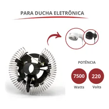 Resistência Para Ducha Chuveiro Eletrônica Nova 7500w / 220v DurÃn Foto mini 2