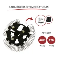 ResistĂȘncia Para Ducha/chuveiro 3t 4400w/220v DurĂn Cor Prata/dourado Foto mini 2