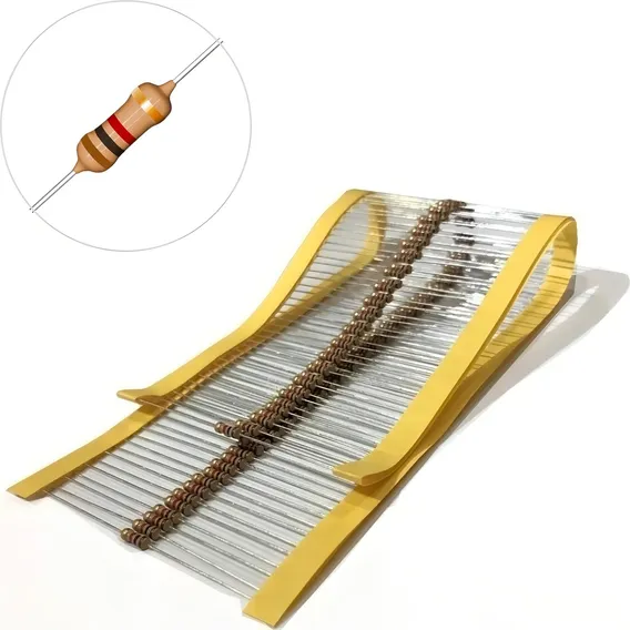 Resistor 1k Cr25 1/4w 5% - Pacote Com 100 Peças Foto 1