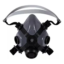 Respirador Facial Duplo Máscara Pintura Proteção Respiratória Mig12 C.a Válido Químicos Gases Vapores Filtros Carbono Ativado Destra Segurança Trabalho Foto mini 3