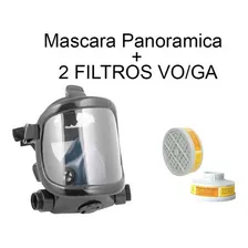 Respirador Mascara Panoramica C/ 2 Filtros Gase / Vapores Foto mini 3