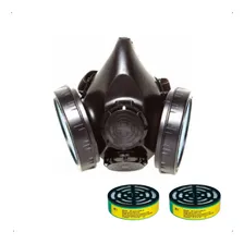 Respirador Semifacial Carbografite Cg 304n Com Filtro Rc 1 Foto  mini 1