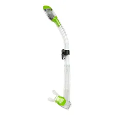 Respirador Snorkel De Mergulho Cressi Supernova Dry Cor Verde Foto  mini 1