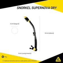 Respirador Snorkel De Mergulho Cressi Supernova Dry Cor Verde Foto mini 4