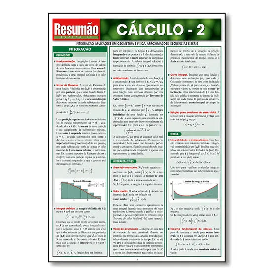 Resumao - Calculo 2 Foto 1