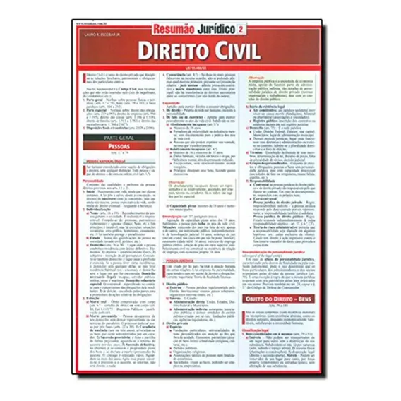 Resumao Juridico - - Direito Civil - 02 Ed/ Foto 1