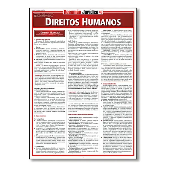 Resumao Juridico - -direitos Humanos Foto 1