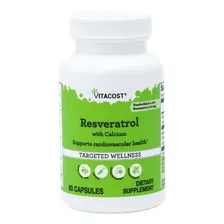 Resveratrol 100mg Com Cálcio 60 Cápsulas Vitacost Importado Foto mini 1