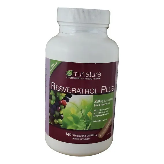 Resveratrol Trunature (trans Resveratrol) 250mg - 140 Caps Foto 1